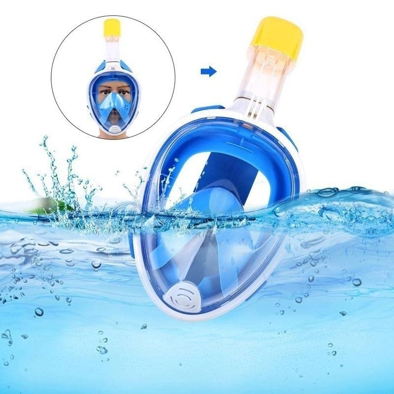 Inllex 180° Panoramic View Snorkel Mask Full Face Scuba, Dive and Swim Set for Kids Youth Adult Women Men | Easier Breath with Dry Anti-Fog Anti-Leak for Travel Beach Sea Underwater (Pink-L) 3