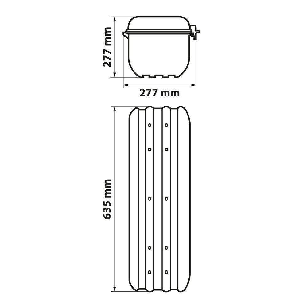 LAMPA 68074 Caja de almacenamiento extintor