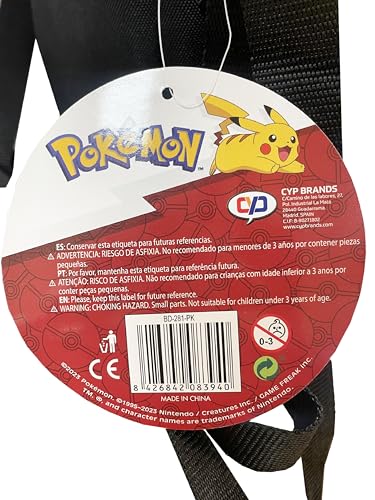 CYP BRANDS Unisex-Kinder Bandolera Pokémon BD-281-PK Umhängetasche, Blanco/Rojo