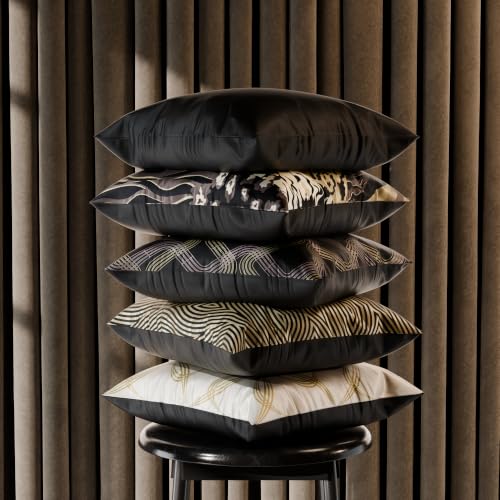 Image of Stoa Paris Cushion Cover Set of 5, Home Decor for Sofa, Bed & Living Room, Digital Printed Cushion Cover 16 Inch x 16 Inch, Soft Touch Finish, Hidden Zip Closure, Anastasia's Sovereign - Anastasia