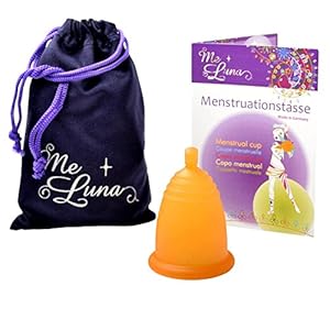 Me Luna Menstruatiecup Classic, Bal Oranje, Maat L