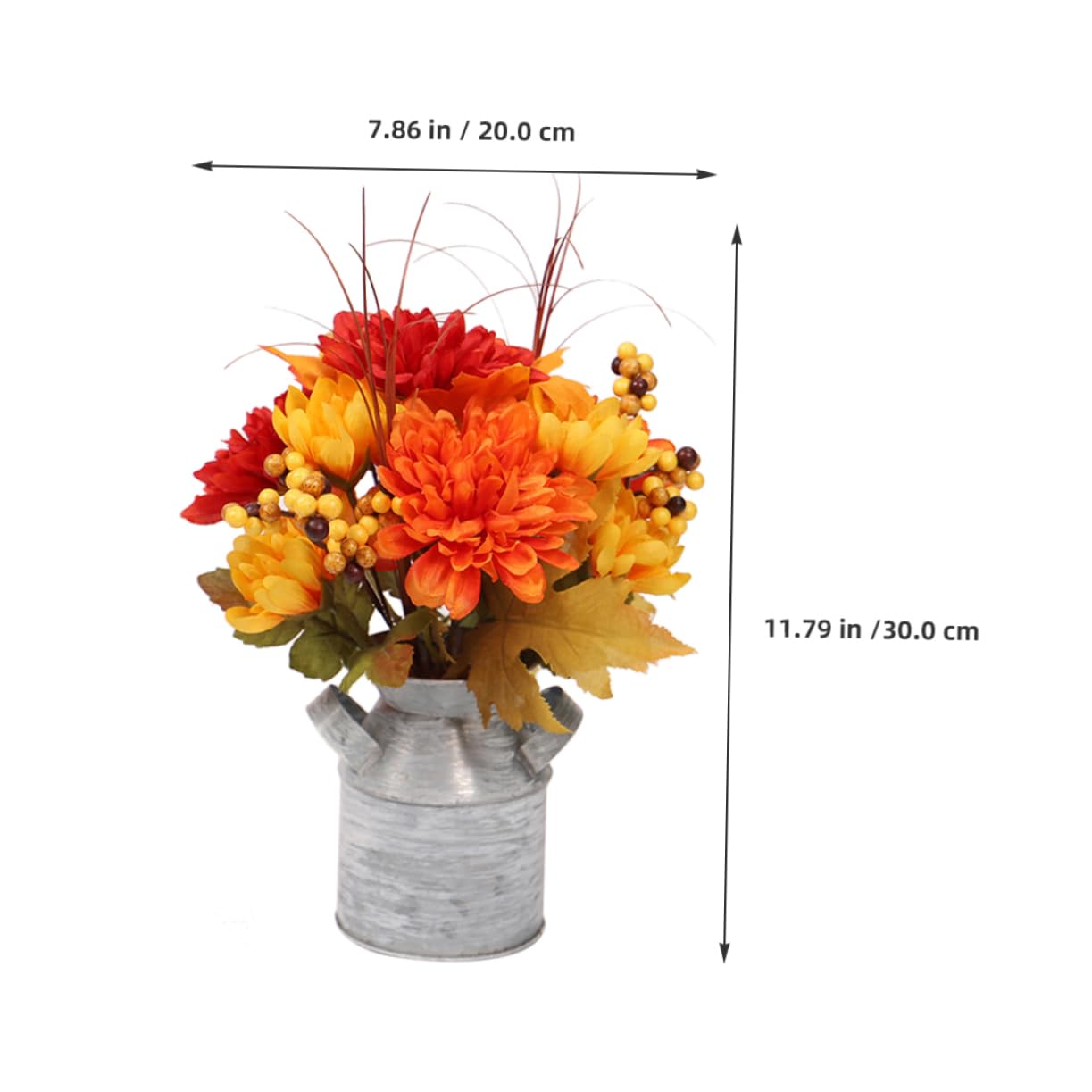 Cabilock Simulación de Bonsái de Girasol en Cubo de Hierro, Decoración | Celebracion Otono, Flores Artificial Decoración para Mesa Comedor, Plato Decorativo Centro de Mesa y Recibidor