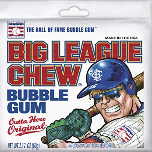 Big League Chew Bubble Gum Variety Pack 5 Great Flavors With Cotton Candy, Sour Apple, Grape, Original, & Watermelon - Thumbnail 4