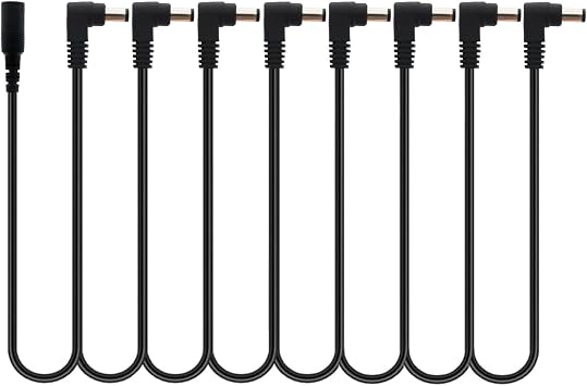 Aestivate Daisy Chain Cable Guitar Effect Pedal Power Supply Splitter 1 to 8 Way Black