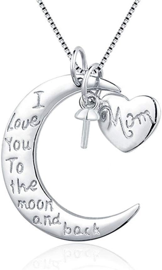 Moon Heart Bail Pendants for Pearl Jewelry Making Sterling Silver, Design Pendant Fitting for Fashion Jewelry