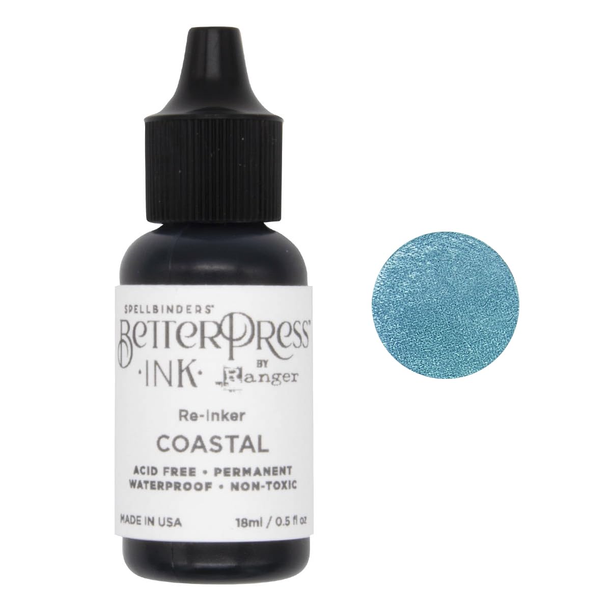 Spellbinders BetterPress Cruise Ink Reinker | 0.5 Oz Bottle For Refilling Letterpress Ink Pads | Crafting & Card Making Supply