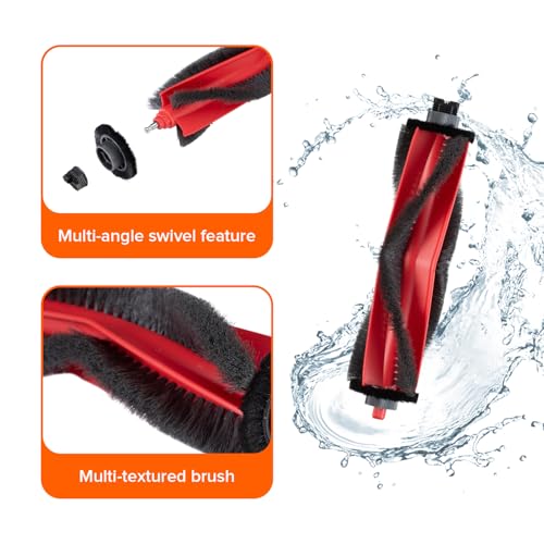 Image of roborock Anti-Tangle Rubber Main Brush for Q7 M5, Q7 M5+, Q7 L5, Q7 L5+ Robot Vacuum Cleaners, Durable Synthetic Bristles, 1-Pack