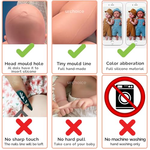 30 cm Silikon-Babypuppe, realistisch, Mini-Mädchen, lebensecht mit offenen Augen, handgefertigte Reborn-Puppe für Sammlung und Kinder, Weihnachtsgeschenk – Bild 8