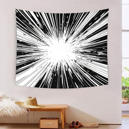 Tapisserie murale effet 3D à rayures simples en tissu pour chambre 180x230cm