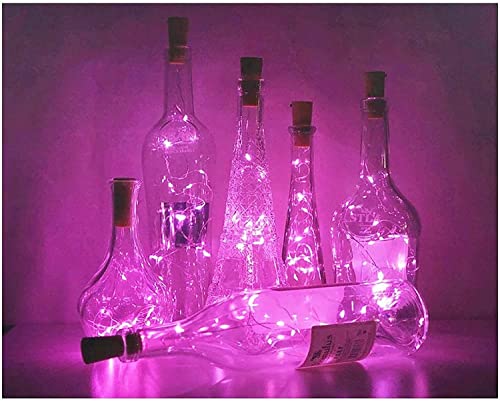 Image of Lexton Cork Light | Bottle Light | Copper String Light | Cork String Light | for Valentine's Day, Room decor, Birthdays, Party,Diwali | Pack of 1, Purple