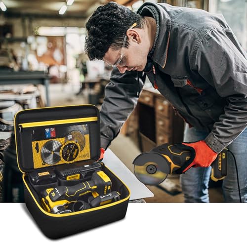 Tanmqin Bag Compatible with DEWALT 20V MAX Cut Off Tool 3 in 1 Brushless (DCS438B), Storage Case Carrying Holder Organizer for Charger, Batteries, Cutting Wheel and Other Accessories (Box Only) 5 Tanmqin Bag Compatible with DEWALT 20V MAX Cut Off Tool 3 in 1 Brushless (DCS438B), Storage Case Carrying Holder Organizer for Charger, Batteries, Cutting Wheel and Other Accessories (Box Only) - Image 5