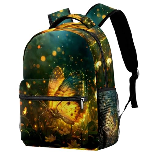Sac à dos de voyage Campus papillons pour l'école avec porte-bouteille