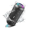 RIENOK Bluetooth luidspreker draagbare draadloze muziekbox 30W extra bass LED-lichteffecten waterdicht IP67 microfoon en…