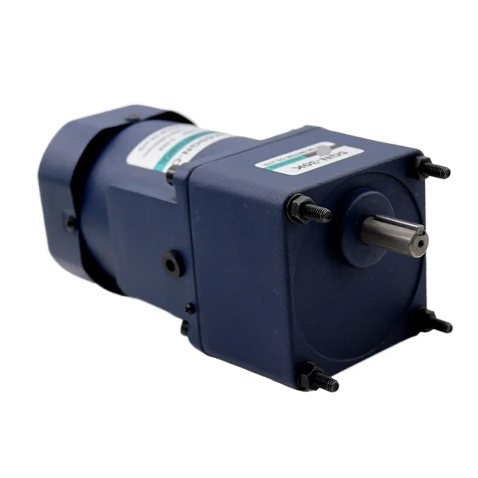 AC Motor De Velocidad Ajustable Motor Motorreductor de Engranajes de CA de 220 V y 60 W con Motor monofásico de capacitancia, Motor pequeño de Velocidad Fija(30rpm Motor Bracket)