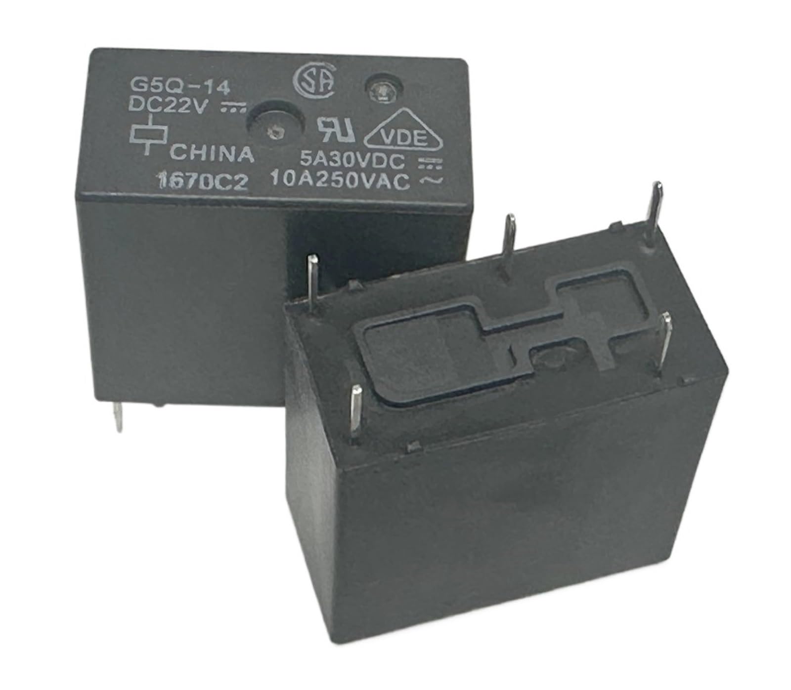 YZWRWRMKTB 1pc G5Q-14 DC22V (33FC-10A) Relay 5pins