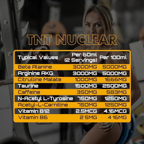 NXT Nutrition TNT Nuclear Shots - Pre Workout Drink 12 x 60ml | Orange