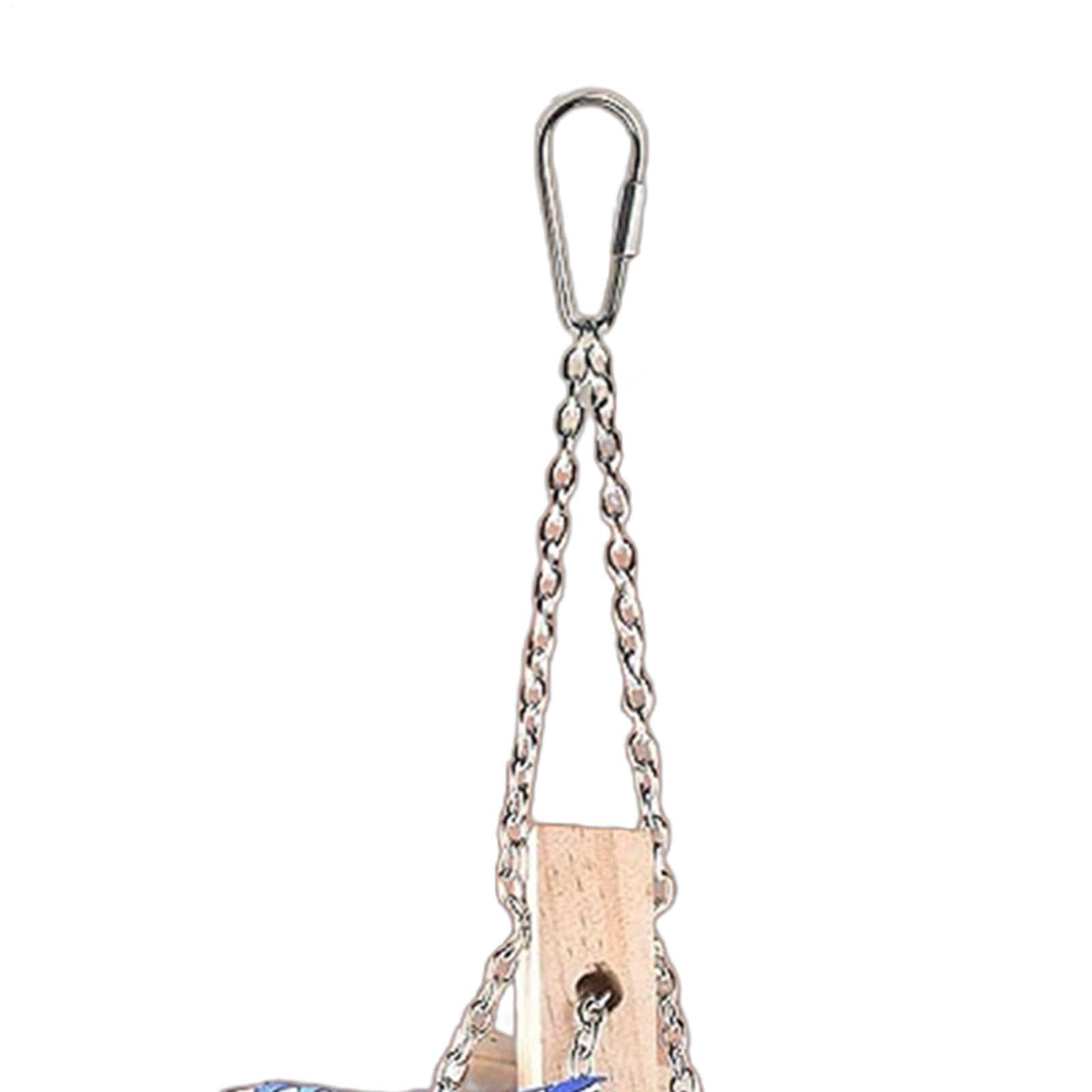 pour perroquet en bois à mâcher coloré en rotin naturel