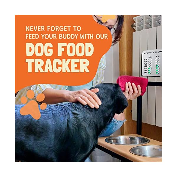DID-YOU-FEED-THE-DOG-Dog-Feeding-Reminder-The-Original-Feed-Dog-Reminder-Mountable-Dog-Fed-Sign-Pet-Feeding-Reminder-Kit-with-Magnets-Adhesives-Silver Never Forget to Feed Your Dog Again with the Original Dog Feeding Reminder