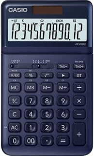 CASIO JW-200SC-NY - Calculadora de escritorio, 1.1 x 10.9 x 18.4 cm, color azul oscuro