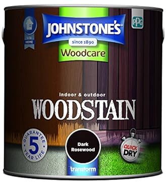 Johnstone's Woodcare Indoor and Outdoor Woodstain - Dark Rosewood 2.5L