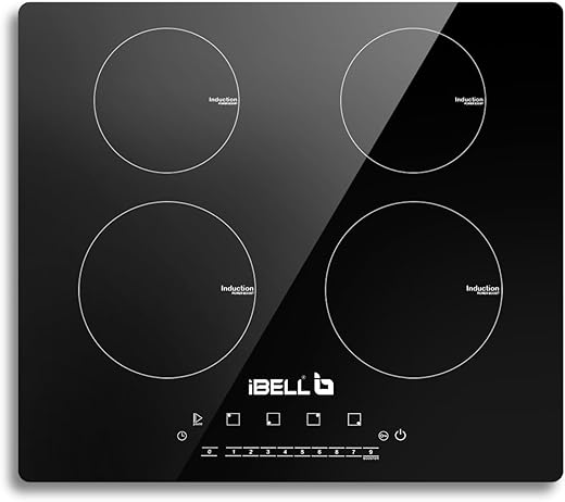 iBELL EMINENCE04, 7200W, Induction Hob – High-Performance Electric Cooktop with Boost Mode, 9 Adjustable Power Levels, Touch Panel, and Toughened…