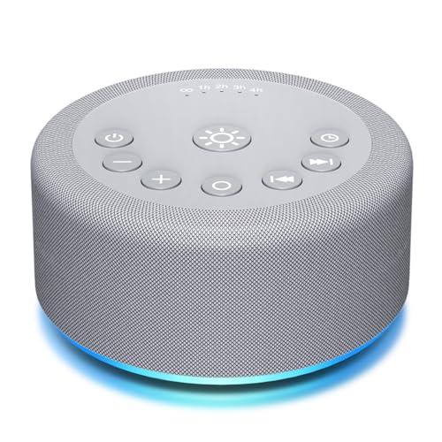 Hushing Sound Machine with night light and non-looping sounds