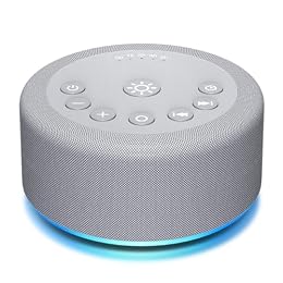 Sound Machine Night Light White Noise Brown Noise Machine 30 Non Looping Sounds 12 Lights 5 Timers 36 Adjustable Volume Memory Function Sleep Sounds Machine for Baby Kids Adult & Home Office Travel