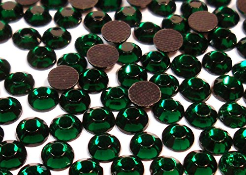 Perlin Hot Fix 6 mm Glass Flat Back Rhinestones SS30 HotFix Round Crystal Gemstones 5.5 - 6 mm (Green Olivine) Pack of 720 - Image 4