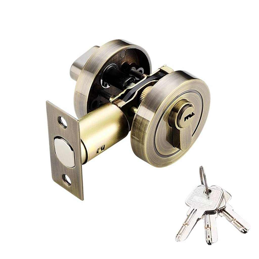 Cylindre en alliage de zinc à simple ouverture pour serrure de porte en bois