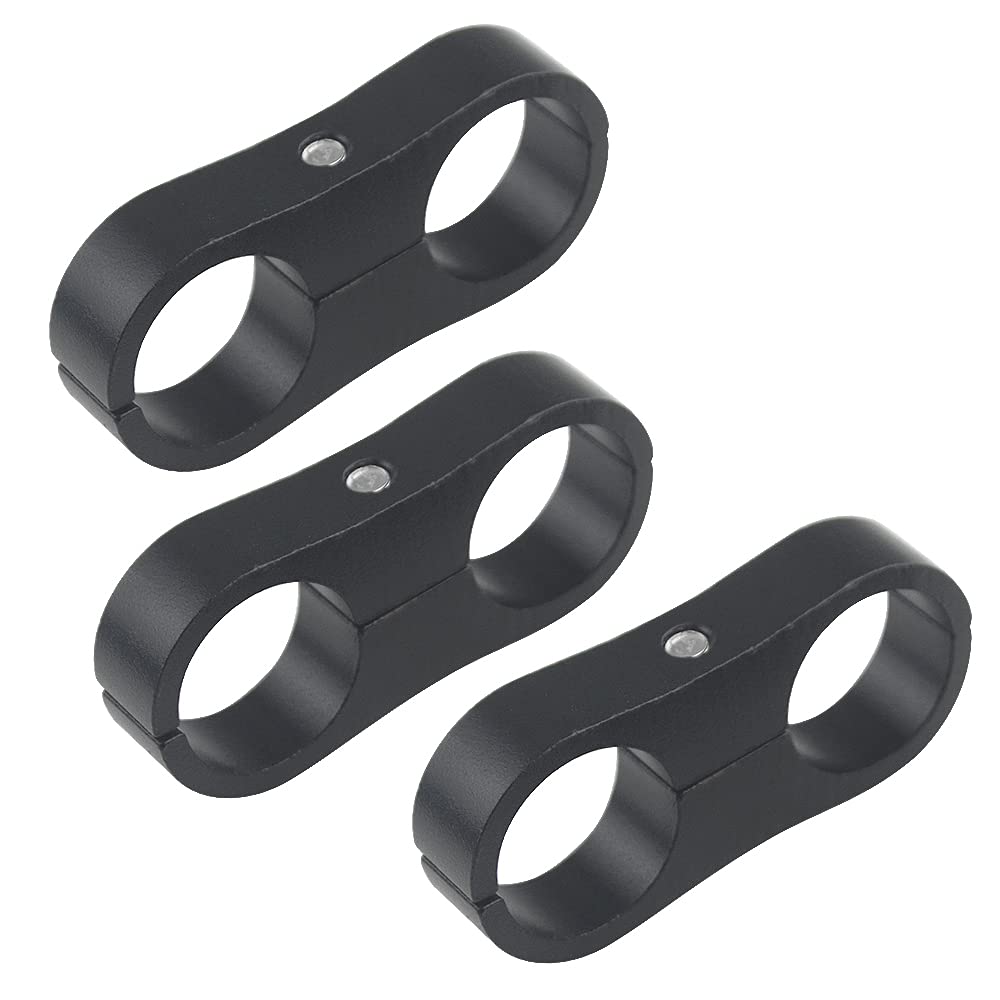 6PCS AN6 6AN Billet Aluminum Fuel Line Mounting Hose Separator Clamp For Fuel Line - View #6