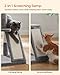 Feandrea Cat Tree, Small Cat Tower with Widened Perch for Large Cats Indoor, Kittens, 37.8-Inch Multi-Level Cat Condo, Scratching Posts and Ramp, 2-Door Cat Cave, Cat Basket, Light Gray UPCT51W