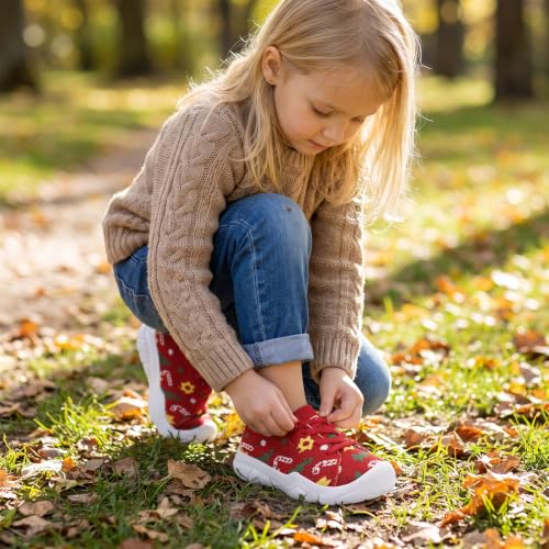 Image of LeIsfIt Toddler Shoes Boys Girls Wide Toe Box Breathable Slip-On Sneakers Kids Lightweight Barefoot Feel Shoes for Everyday Play