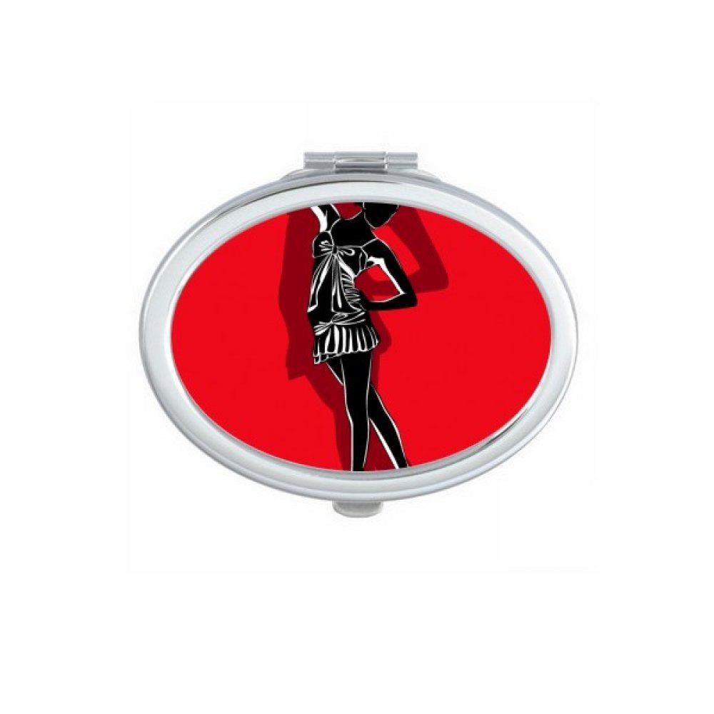 Miroir compact portable pour retouches maquillage en voyage