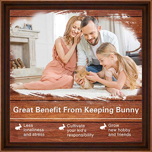 Kinpaw 63\" Rabbit Hutch Indoor Bunny Cage Small Animal House Poultry Coop with Wheels for Guinea Pig Duck with Removable Tray & Ramp - Thumbnail 2