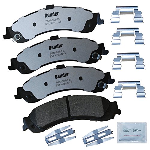Image of Bendix Fleet Metlok MKD834FM Semi-Metallic Rear Brake Pads for Select Models Cadillac Escalade, Escalade ESV, EXT, Chevrolet Avalanche 1500, Silverado Suburban Tahoe, GMC Sierra Yukon, Yukon XL 1500