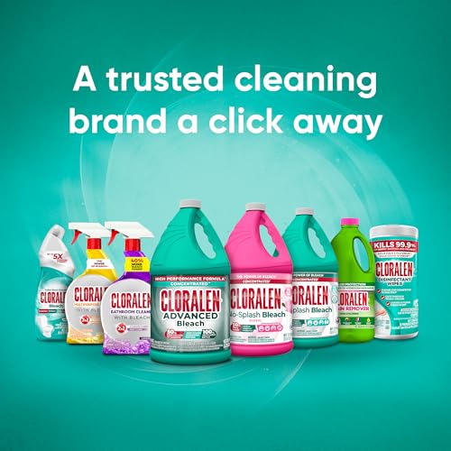Image of Cloralen Advanced Concentrated Household Cleaning Liquid Bleach - 121 fl oz - 3-in-1 Multipurpose Cleaner for Laundry, Bathroom & Kitchen - 50% More Loads - Fresh Scent
