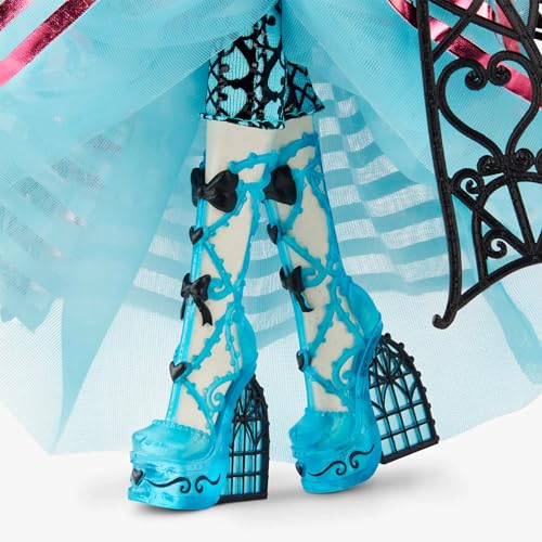 Monster High Muñeca Rochelle Goyle Skullector Fang miniatura 3
