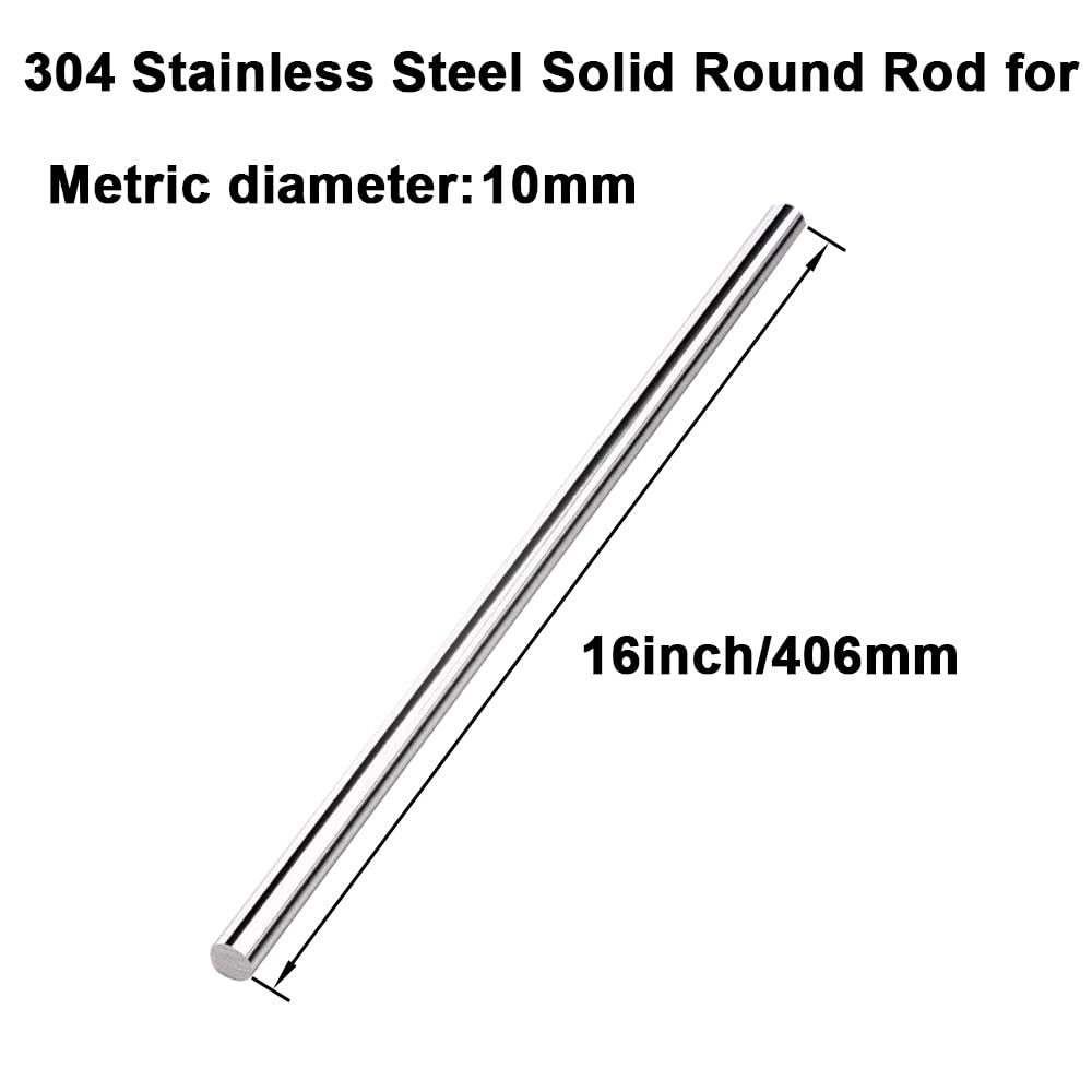 3mm X 410mm 304 Stainless Steel Solid Round Rod For, Metric