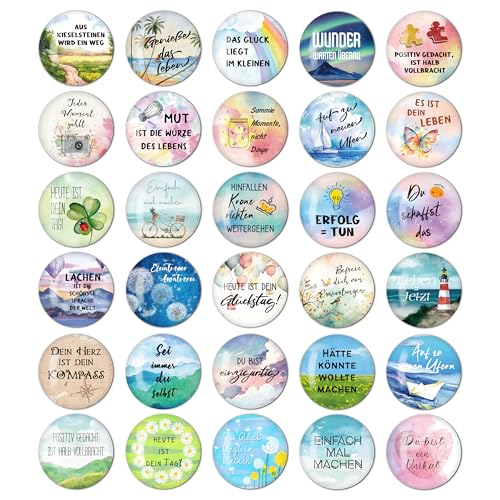 BIROYAL 30 STK. Kühlschrankmagnete Magnete für Magnettafel Whiteboard Magnets Zitaten Magnets Sprüche Magnetset Magnet Geeignet für Motivation Heimdekoration Büros Schließfächer