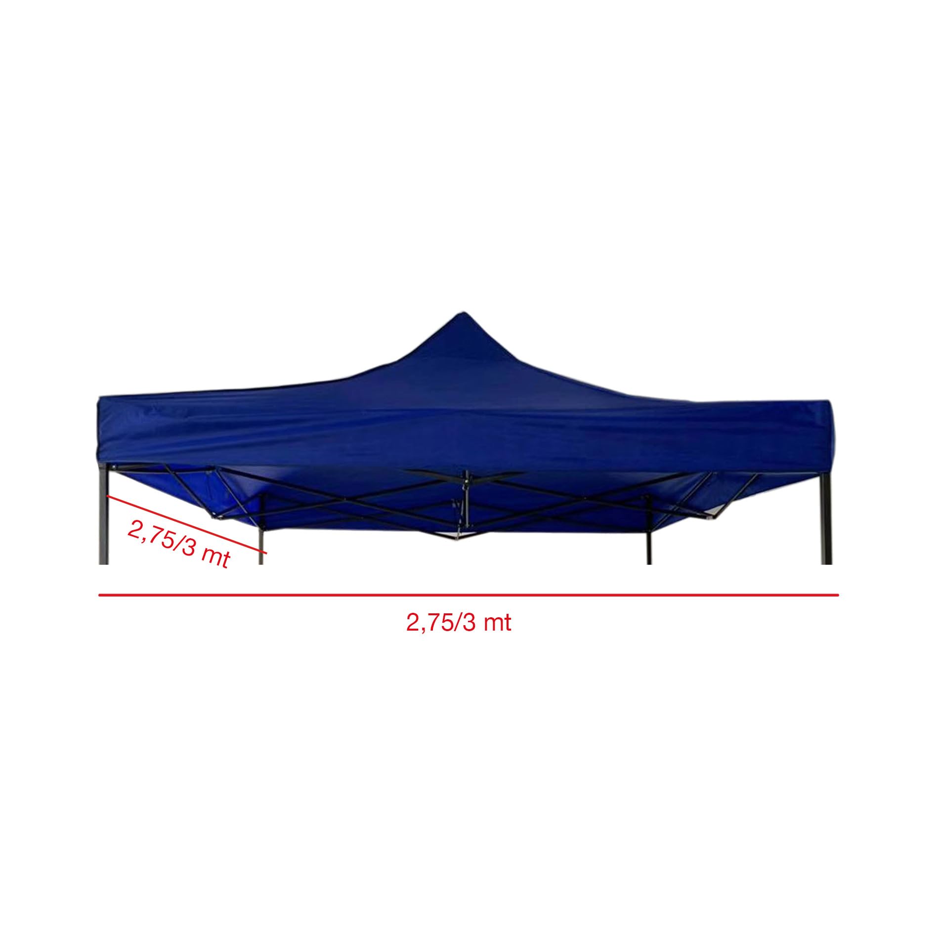 Toit De Remplacement Pour Gazebo 3x4,5 M - Housse Polyester Oxford 800D, Blanc - 4