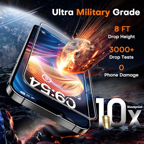 TOCOL for iPhone 14 Screen Protector 9H Hardness Military Grade Shatterproof HD Tempered Glass Full Coverage Easy Installation Case Friendly 2 Pack