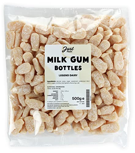 Just Treats Old Fashioned Dusted Milk Bottles (500g Share Bag)