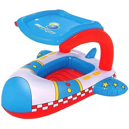 Amazon 海にプールに 水遊びシャトル型ベビーボート 102 97cm 浮き輪 浮き袋 ベビー浮き輪 おもちゃ