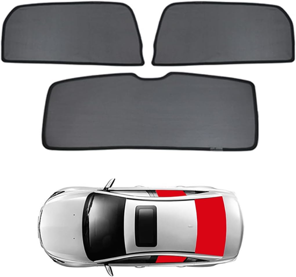 Car Window Shade for Kids Side Window Sun Shade for Corolla Sedan E140 E150 2009-2013 Magnetic Curtain Sun UV Protection Covers for Baby Sleeping Auto Accessories,Rear-window+Back-windscreen-3PCS