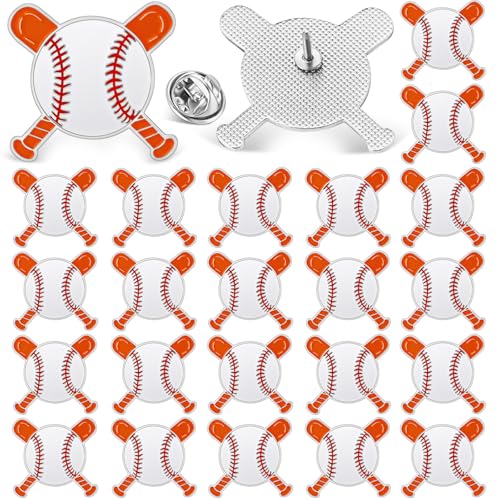 Image of Tondiamo Sports Ball Lapel Pin Bulk Baseball Football Softball Tennis Brooch for Team Training Backpack Hat Cloth Accessories