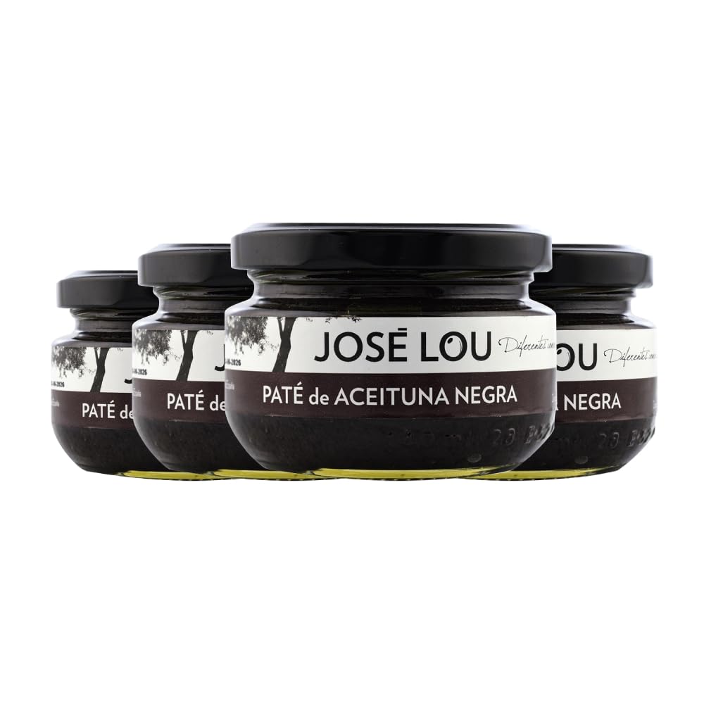 Paté de aceitunas negras José Lou pack de 4 tarros
