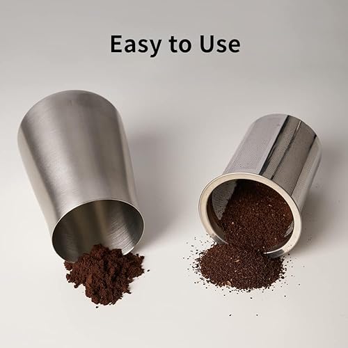 Miniatura 5 de watchget Tamiz de café - Tamiz de café en polvo de acero inoxidable de malla fina de 820.2 ft - Base antideslizante, plateado