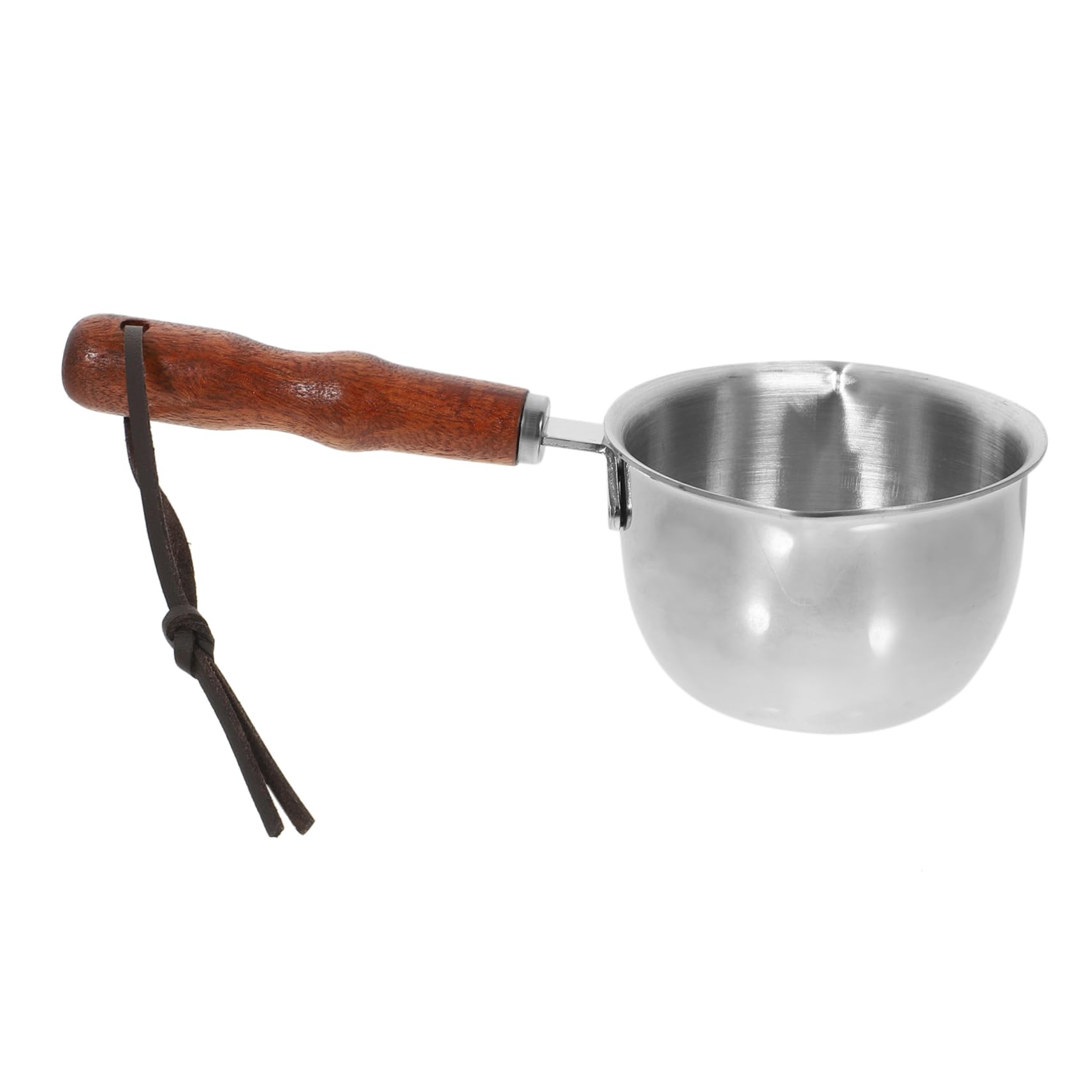 OKUMEYR Butter Warmer Stainless Steel Small Pot Spout Melting Pan for Oil and Butter Stainless Steel Flat Bottom Design for Even Heating Convenient for Cooking and Pouring