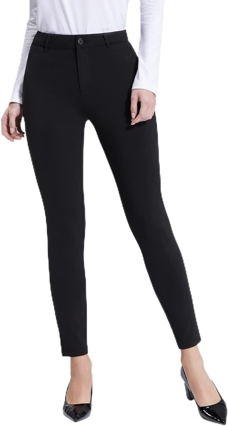Bamans Pantalones De Traje Para Mujer, Color Negro, Para