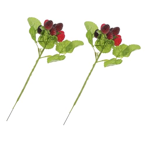 2pcs Artificial Stems Decorative Faux Fruit Branches for Home Decor